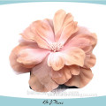 Flower accressorise organza ribbon flower brooch synthetic